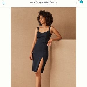 Ana Crepe Midi Dress